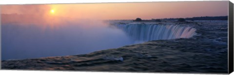 Framed Sunrise Horseshoe Falls Niagara Falls NY USA Print