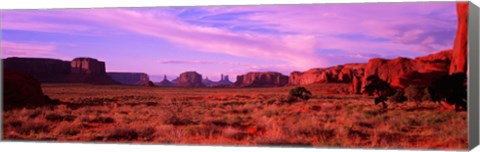 Framed Dawn Sky in Monument Valley, Utah Print