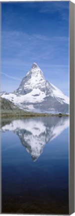 Framed Matterhorn, Zermatt, Switzerland (vertical) Print