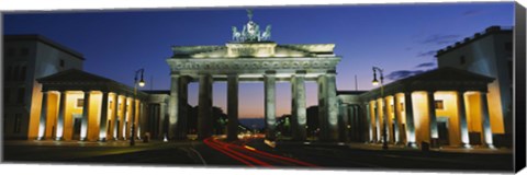 Framed Low angle view of a gate, Brandenburg Gate, Berlin, Germany Print