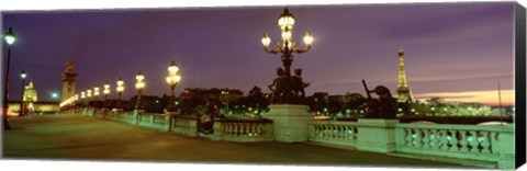 Framed Alexander III Bridge, Paris, France Print