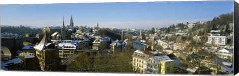 Framed High angle view of a city, Berne, Switzerland Print