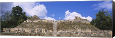 Framed Old ruins of a temple, El Caracol, Cayo District, Belize Print