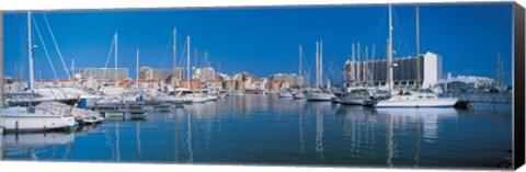Framed View of a marina, Algarve Portugal Print