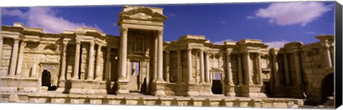 Framed Facade of a theater, Roman Theater, Palmyra, Syria Print