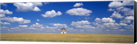 Framed Barn in the farm, Grant County, Minnesota, USA Print