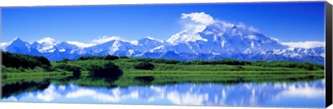 Framed Reflection Pond, Mount McKinley, Denali National Park, Alaska, USA Print