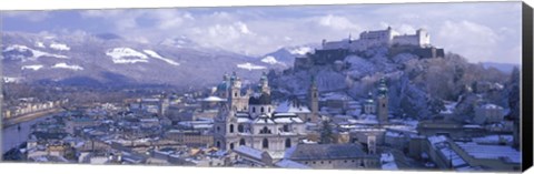 Framed Winter, Salzburg, Austria Print