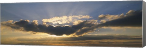 Framed Sun Through the Clouds Print
