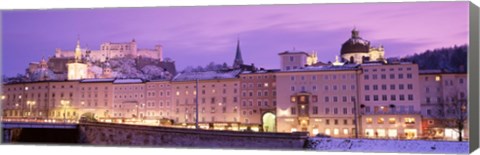 Framed Night Salzburg Austria Print