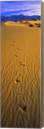 Framed Footprints, Death Valley National Park, California, USA Print