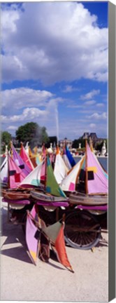 Framed Sailboats Tuilleries Paris France Print