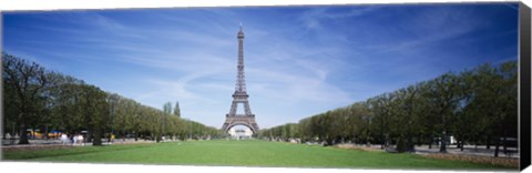 Framed Eiffel Tower from a Distance, Paris, France Print