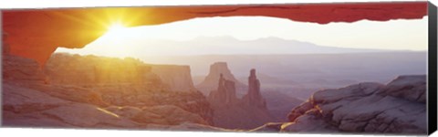 Framed Sunrise Mesa, Canyonlands National Park Utah, USA Print