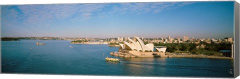 Framed Aerial view of Sydney Opera House Print