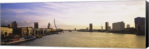 Framed Buildings on the waterfront, Rotterdam, Netherlands Print