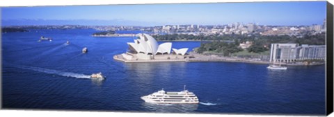 Framed Sydney Harbor, Sydney, Australia Print