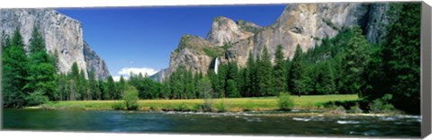 Framed Bridal Veil Falls, Yosemite National Park, California, USA Print