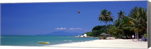 Framed White Sand Beach Penang Malaysia Print