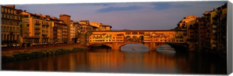 Framed Ponte Vecchio Arno River Florence Italy Print