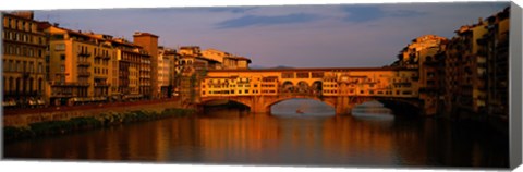 Framed Ponte Vecchio Arno River Florence Italy Print