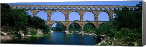 Framed Pont du Gard Roman Aqueduct Provence France Print