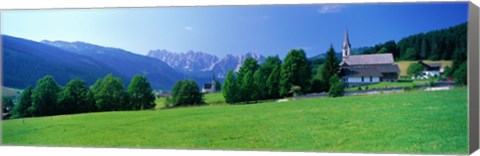 Framed Country Churches near Dachstein Gosau Austria Print
