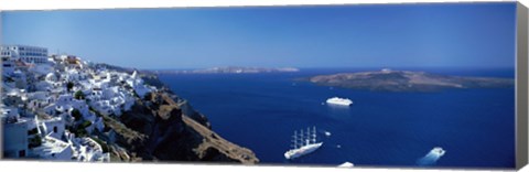 Framed Santorini Greece Print