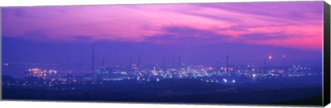 Framed Oil Refinery, Andalucia, Spain Print