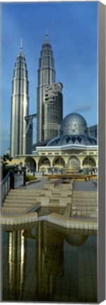 Framed Mosque and Petronas Towers Kuala Lumpur Malaysia Print