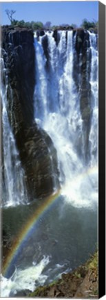 Framed Victoria Falls Zimbabwe Africa (vertical) Print