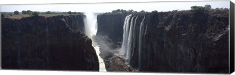 Framed Waterfall, Victoria Falls, Zambezi River, Zimbabwe Print