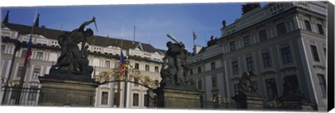 Framed Low angle view of a church, St Nicholas&#39;s Church, Old Town Square, Prague, Czech Republic Print