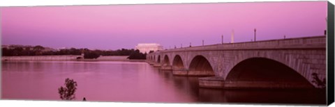 Framed Memorial Bridge, Washington DC, District Of Columbia, USA Print