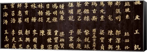 Framed Close-up of Chinese ideograms, Beijing, China Print