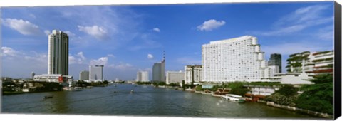 Framed Chao Phraya River, Bangkok, Thailand Print