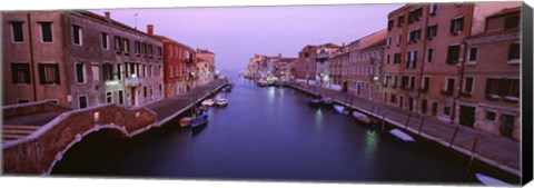 Framed Buildings along a canal, Cannaregio Canal, Venice, Italy Print