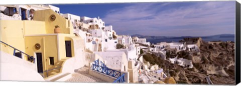 Framed Buildings in a city, Santorini, Cyclades Islands, Greece Print