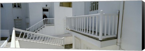 Framed Balcony of a house, Naxos, Cyclades Islands, Greece Print