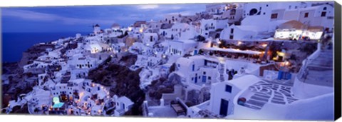 Framed Santorini at Dusk, Greece Print
