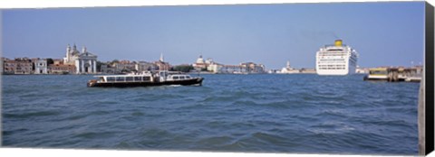 Framed Boats, San Giorgio, Venice, Italy Print
