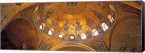 Framed Ceiling of San Marcos Cathedral, Venice, Italy Print