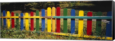 Framed Fence in a park, Germany Print