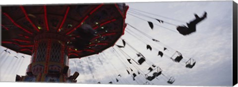 Framed Low angle view of a ferris wheel in an amusement park, Stuttgart, Germany Print