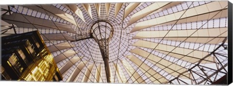 Framed Low angle view of the roof of a building, Sony Center, Berlin, Germany Print