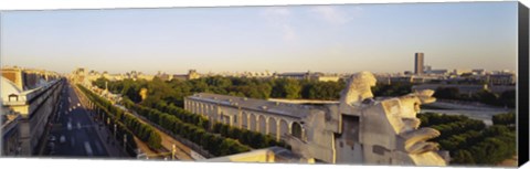 Framed High angle view of a city, Royal Street, Paris, France Print