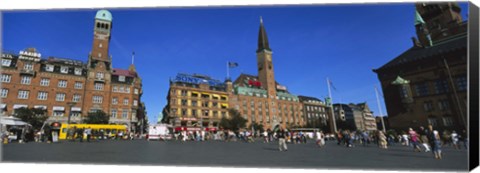 Framed City Hall Square, Copenhagen, Denmark Print