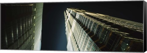 Framed Low Angle View Of A Tower, Jin Mao Tower, Pudong, Shanghai, China Print