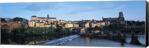 Framed Arch bridge across a river, River Tarn, Albi, France Print