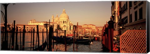 Framed Gondolas In A Canal, Venice, Italy Print